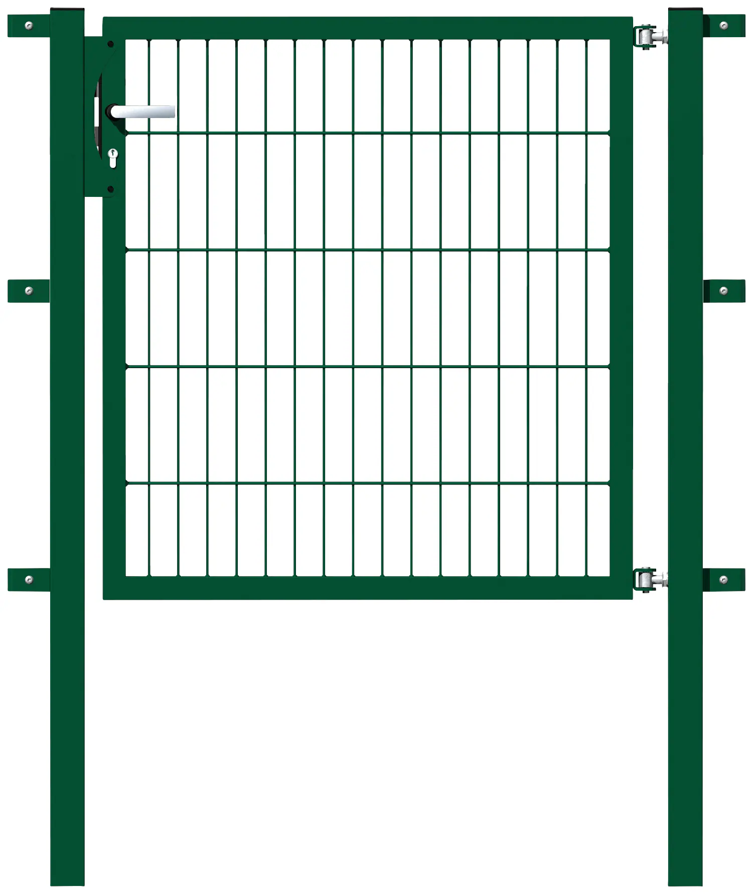 Metallzaun Einzeltor für Doppelstabmatte Anthrazit z. Einbeton. 120 cm x 10 günstig online kaufen