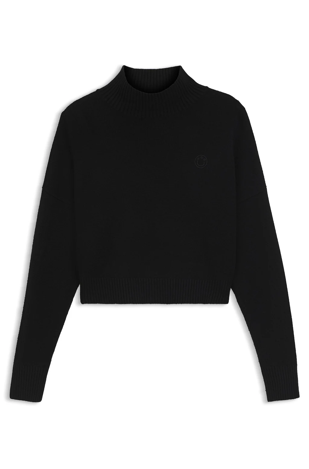 HUGO Blue Stehkragenpullover "Sesty", in Cropped-Länge, Oversize Fit günstig online kaufen