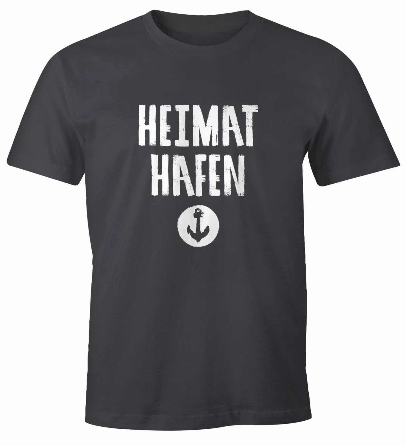 MoonWorks Print-Shirt Herren T-Shirt Heimathafen Anker günstig online kaufen