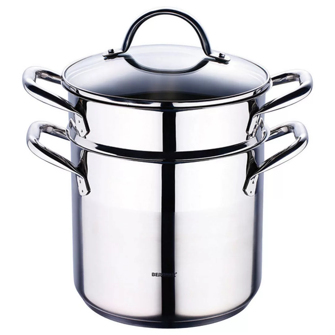 BERGNER Topfset Gourmet silber Edelstahl 3 tlg. günstig online kaufen