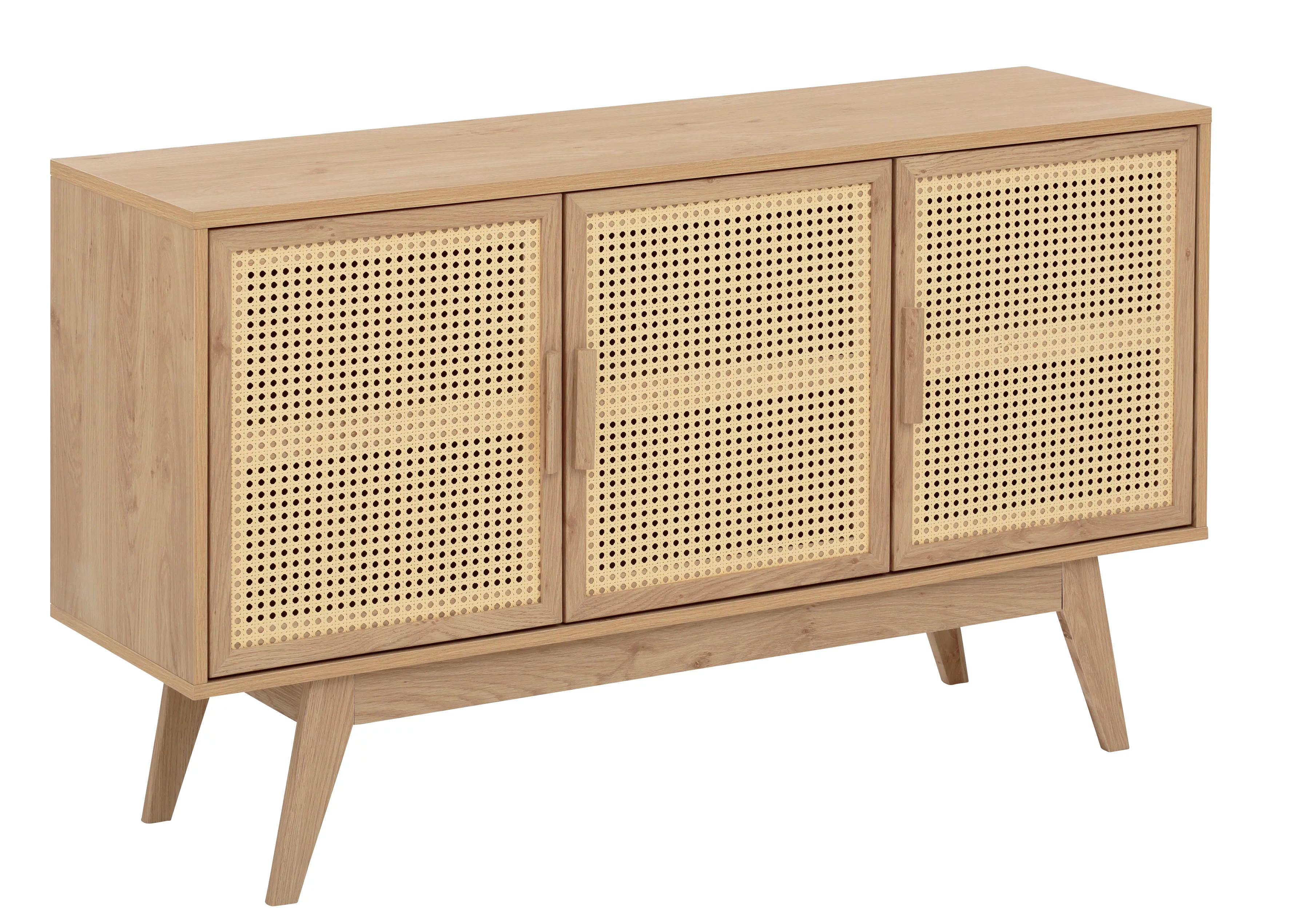 Home affaire Sideboard "Bridget", 2 verstellbare Einlegeböden, Beine aus Ho günstig online kaufen