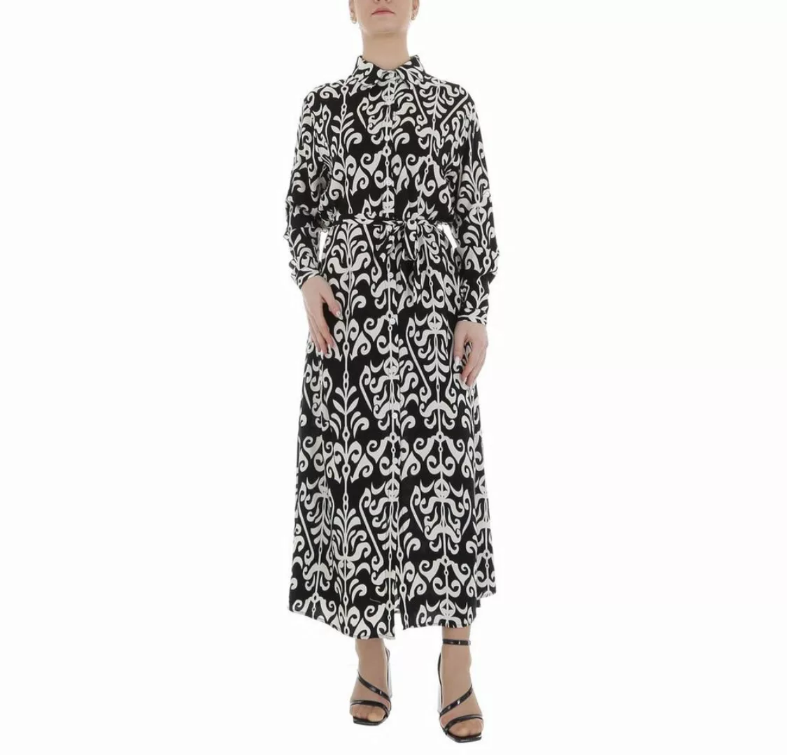 Ital-Design Maxikleid Damen Freizeit (85885237) Ornamente Blusenkleid in Sc günstig online kaufen