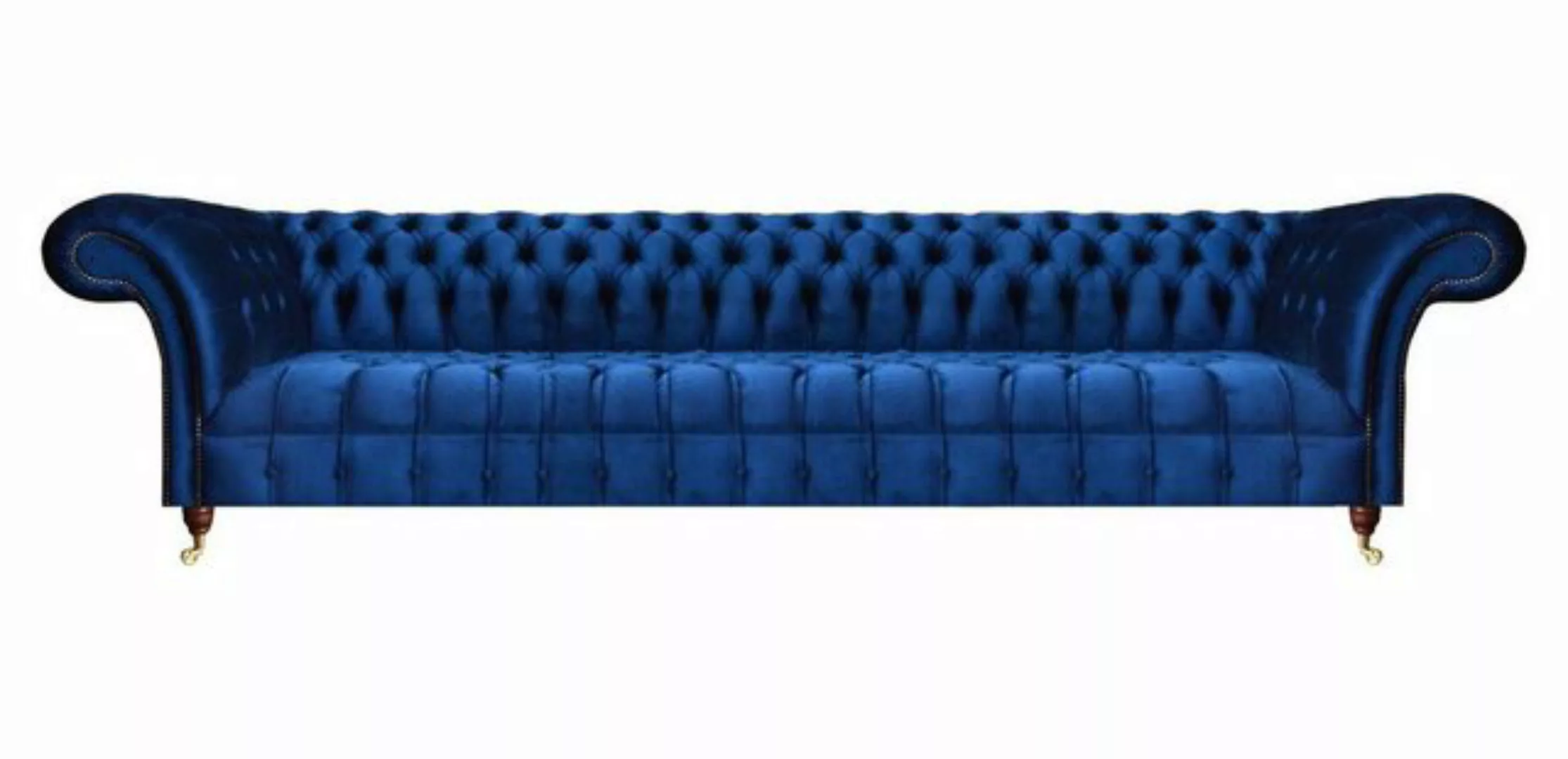 JVmoebel Chesterfield-Sofa Chesterfield Sofa Viersitzer Couch Textil Wohnzi günstig online kaufen