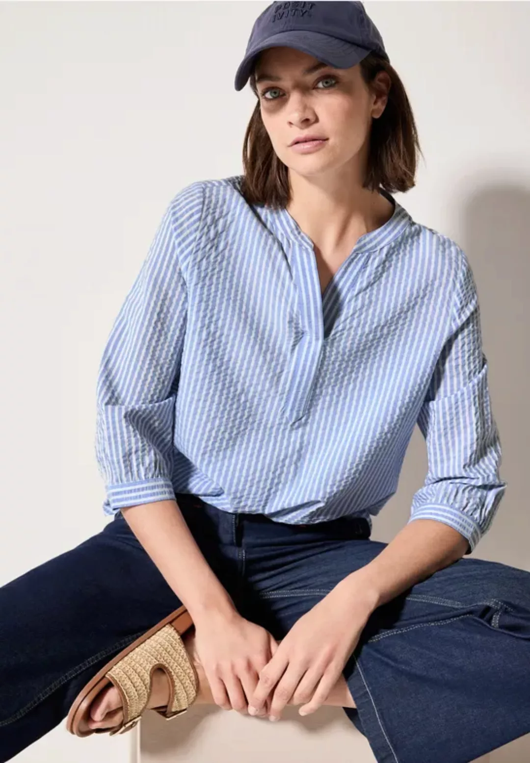 Cecil Klassische Bluse, mit 3/4 Ärmeln günstig online kaufen