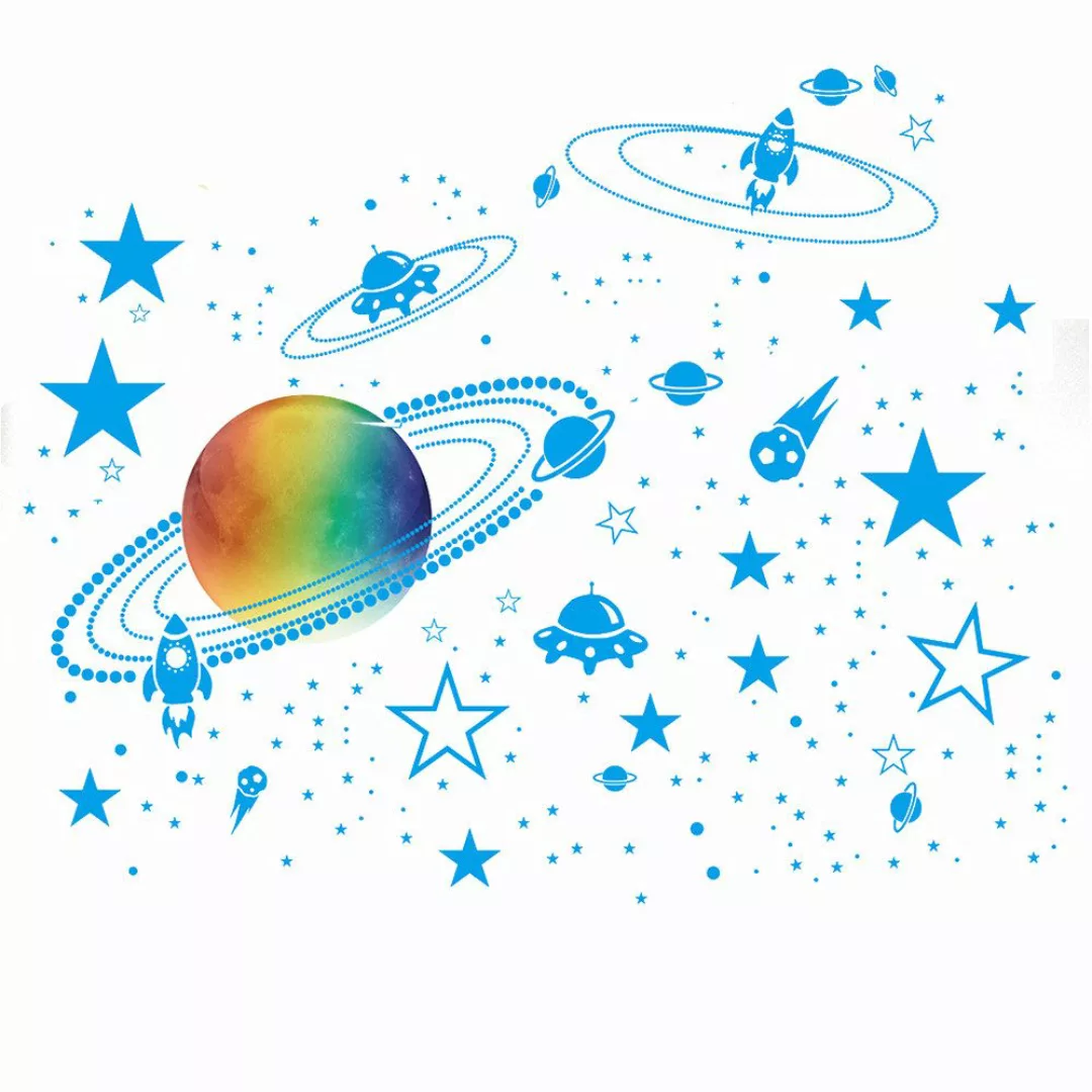 Coonoor Wandsticker Leuchtsterne Aufkleber Kinderzimmer, fluoreszierende günstig online kaufen