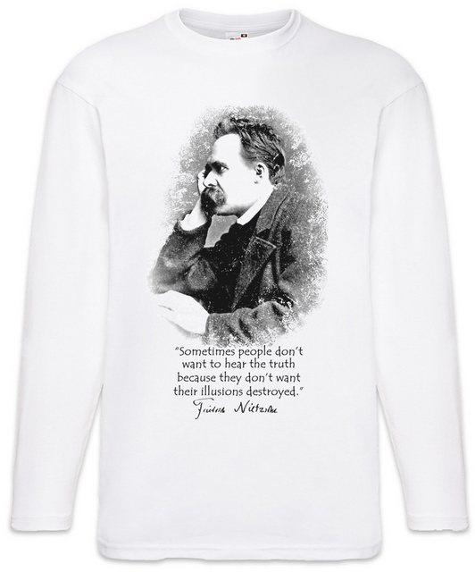 Urban Backwoods Langarmshirt Friedrich Nietzsche Illusions Langarm T-Shirt günstig online kaufen