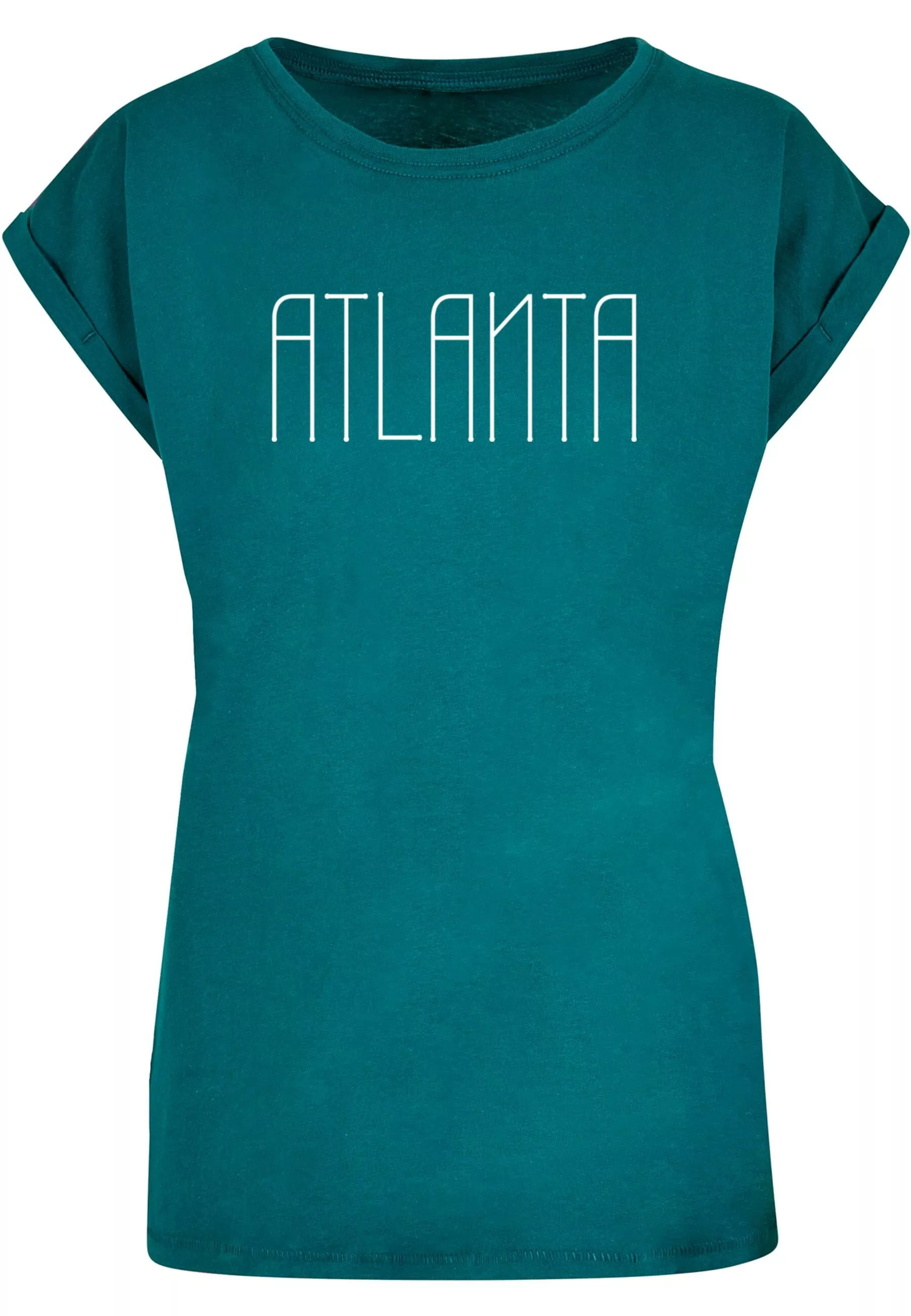 Merchcode T-Shirt "Merchcode Damen Ladies Atlanta X Extended Shoulder Tee" günstig online kaufen