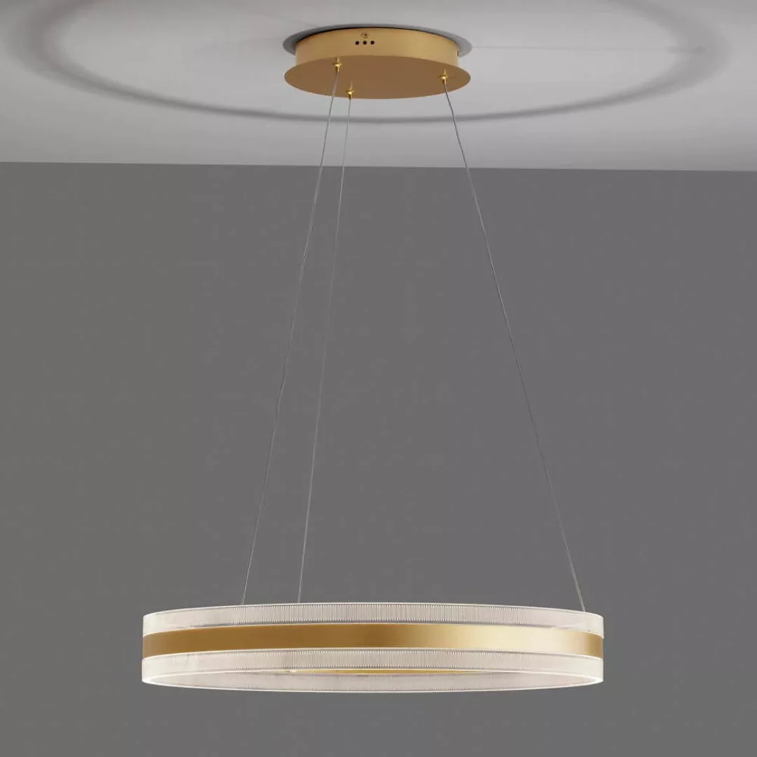 LED Pendelleuchte Agos in Gold 75W 2947lm günstig online kaufen