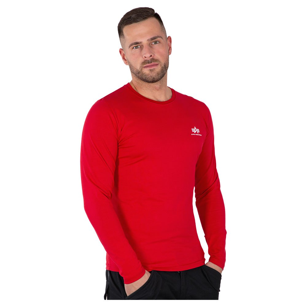 Alpha Industries Back Prinheavy Langarm-t-shirt XL Speed Red günstig online kaufen