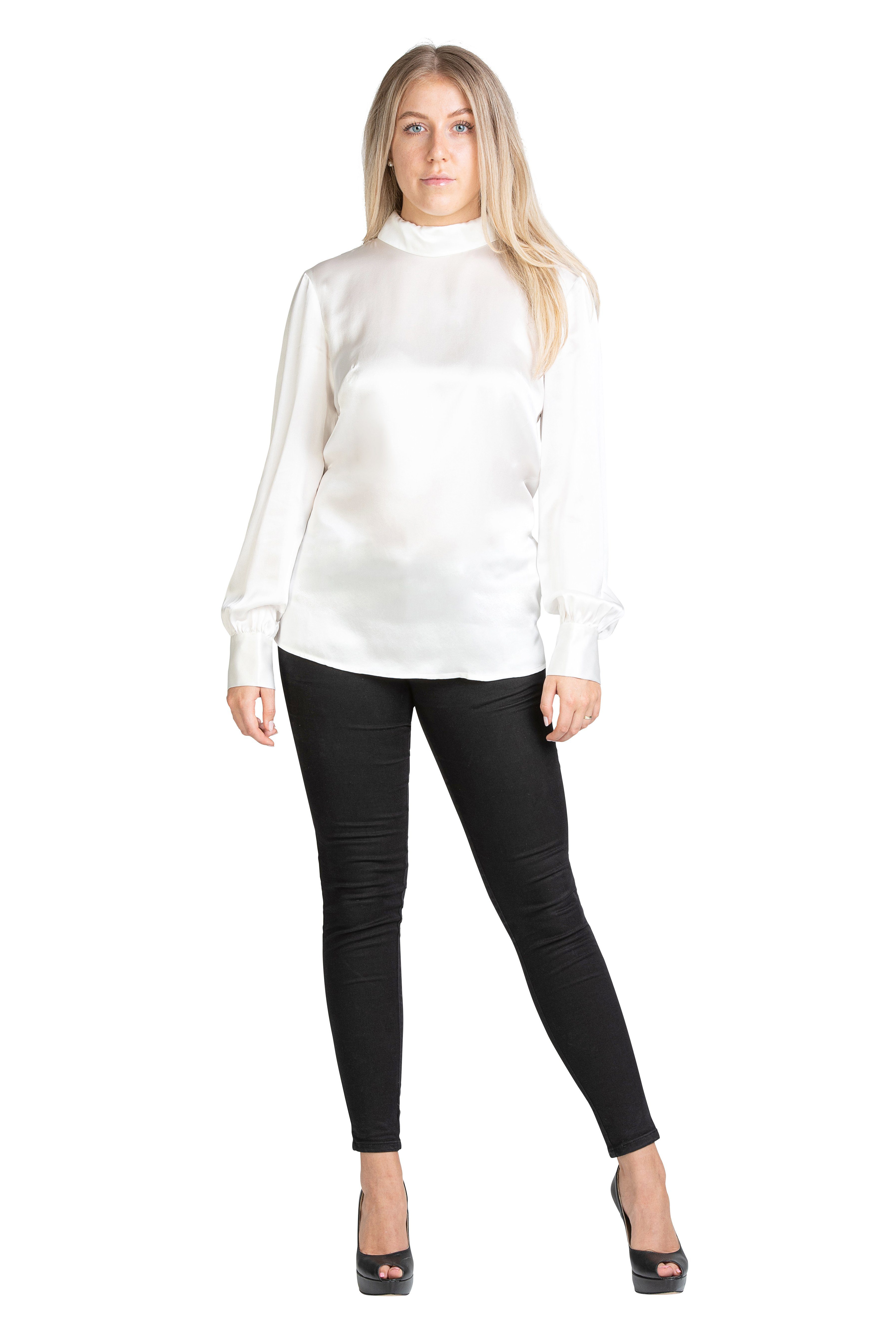 Posh Gear Seidenbluse Damen Bluse Satinoseta günstig online kaufen