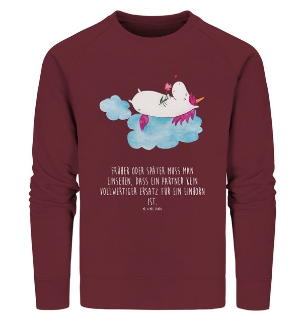 Mr. & Mrs. Panda Longpullover Größe XS Einhorn Verliebt - Burgundy - Gesche günstig online kaufen