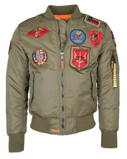 TOP GUN Bomberjacke 310-TG2019-1053 Patches günstig online kaufen