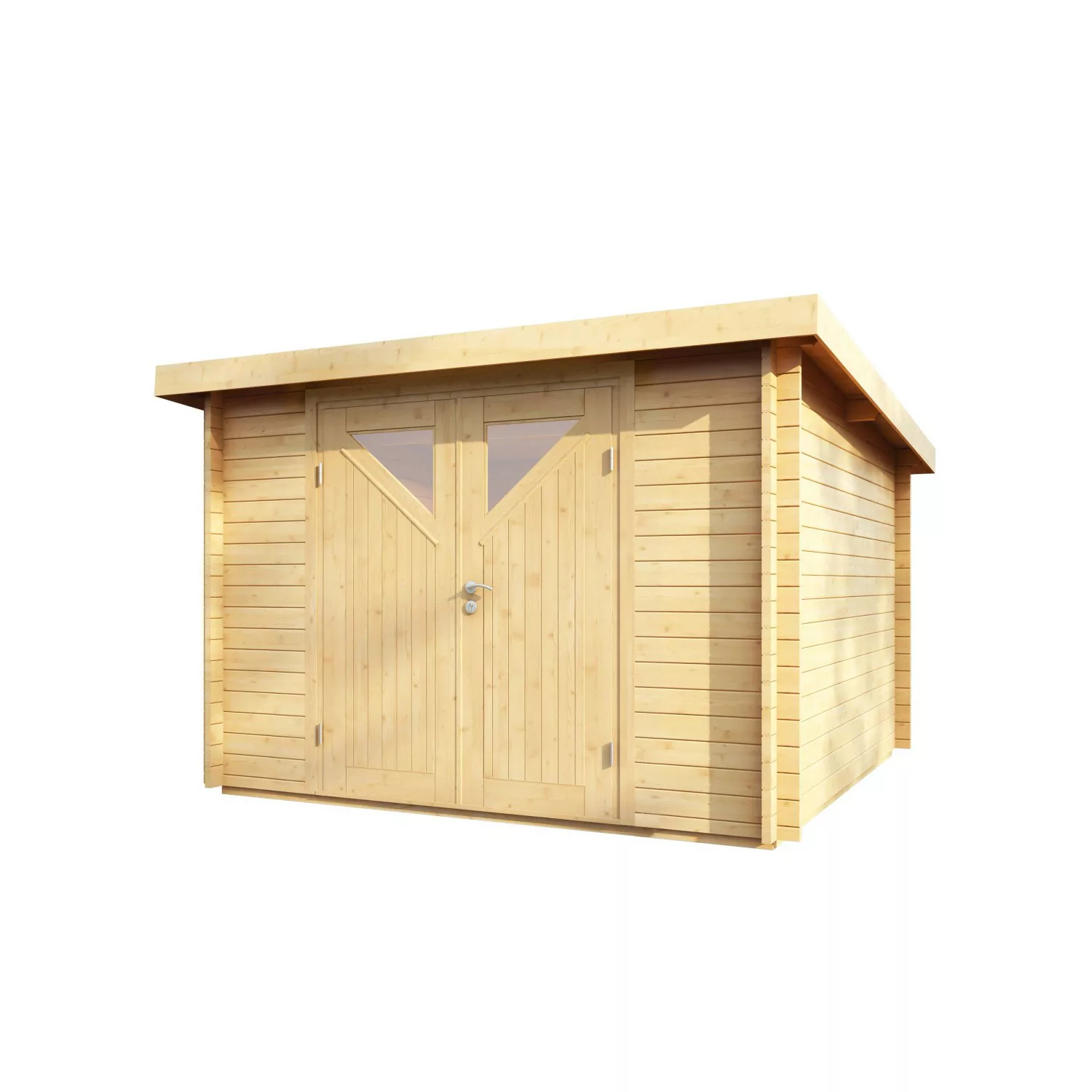 Wolff Finnhaus Holz-Gartenhaus/Gerätehaus Pulti 34-B Typ 4 Natur 360 cm x 3 günstig online kaufen