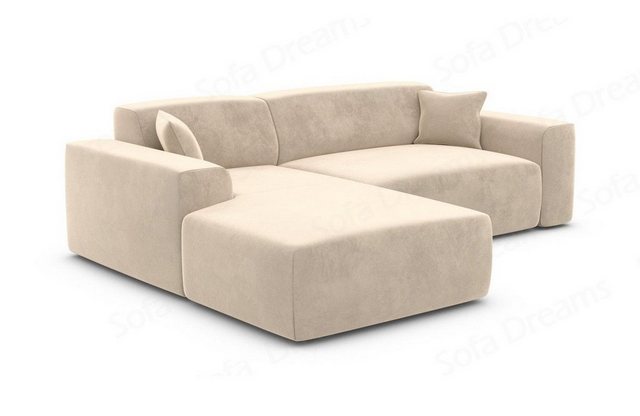 Sofa Dreams Ecksofa Design Samt Stoff Sofa Mallorca L Form kurz Modern Stof günstig online kaufen