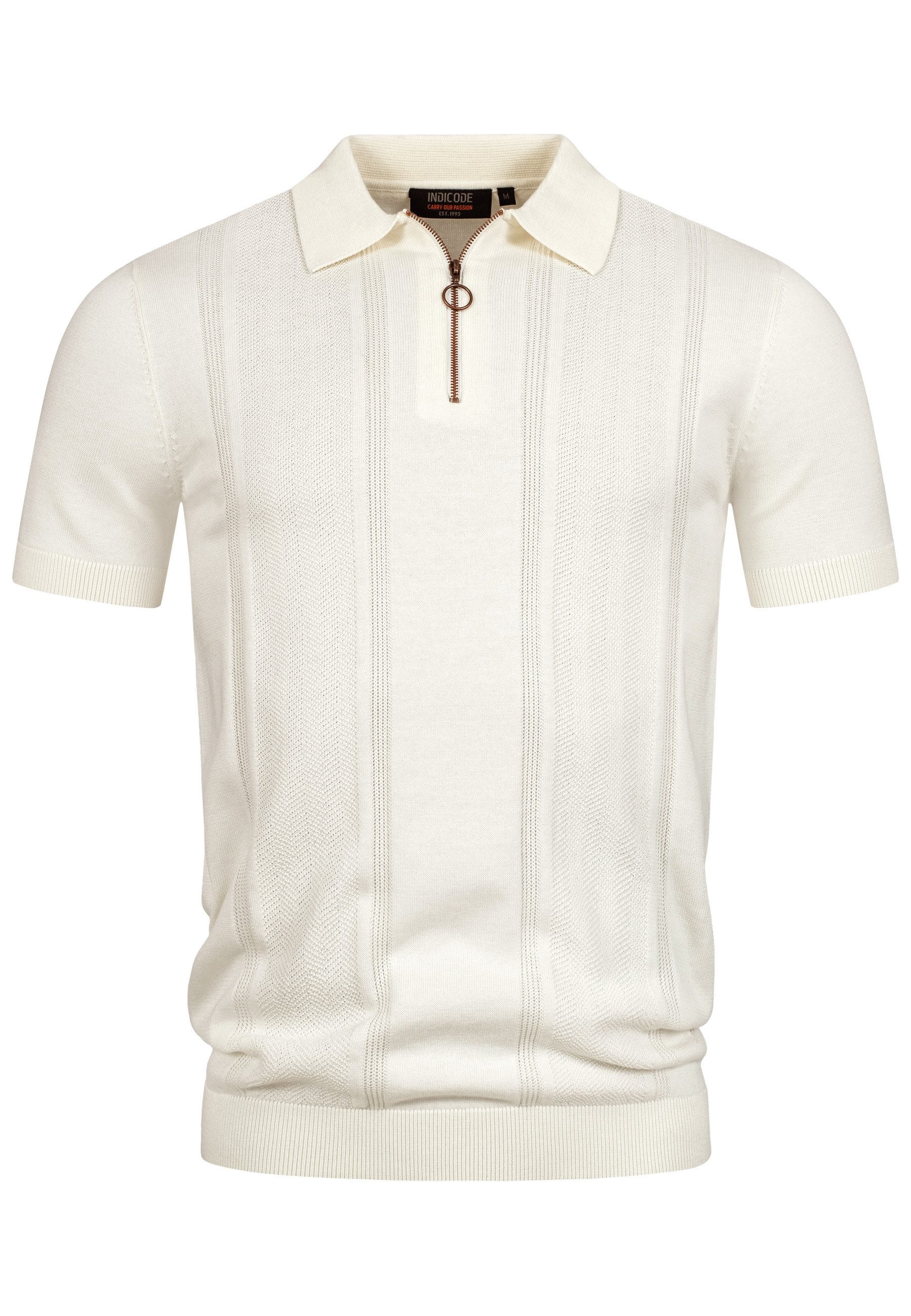 Indicode Poloshirt INSago Kurzarm-Poloshirt mit Reißverschluss günstig online kaufen