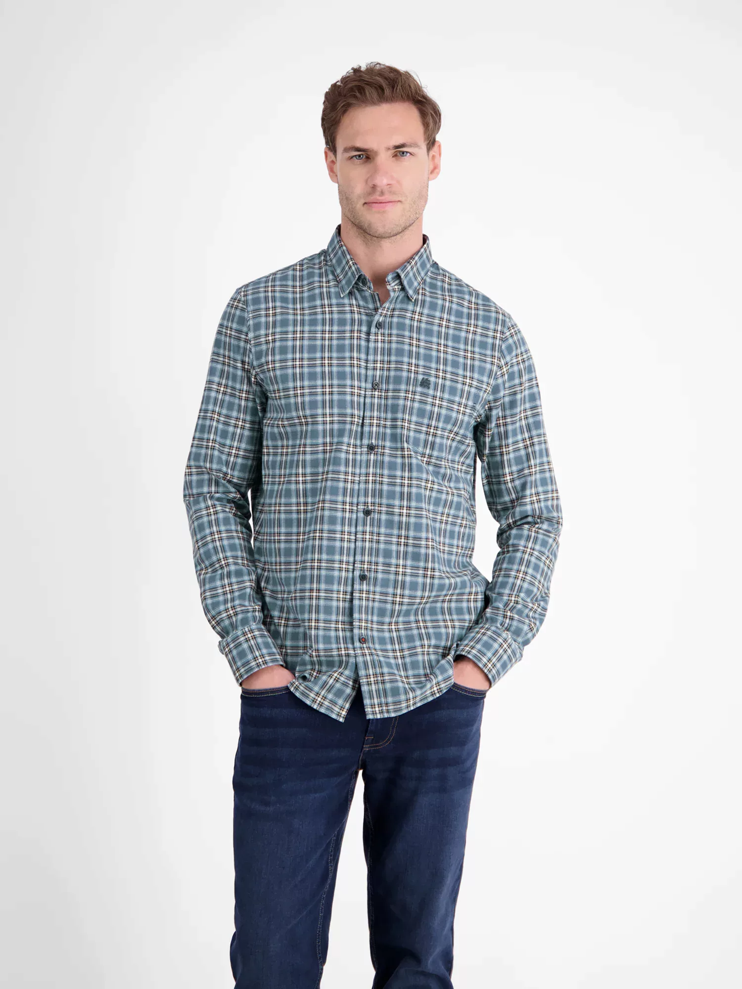 LERROS Karohemd "LERROS Flanell-Karohemd für Herren" günstig online kaufen
