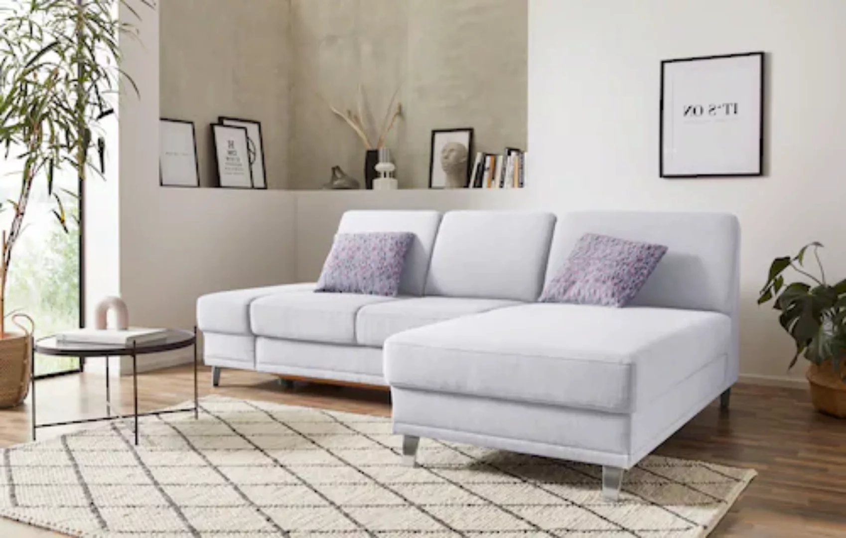 sit&more Ecksofa »Clio L-Form«, wahlweise mit Bettfunktion oder Vorziehsitz günstig online kaufen