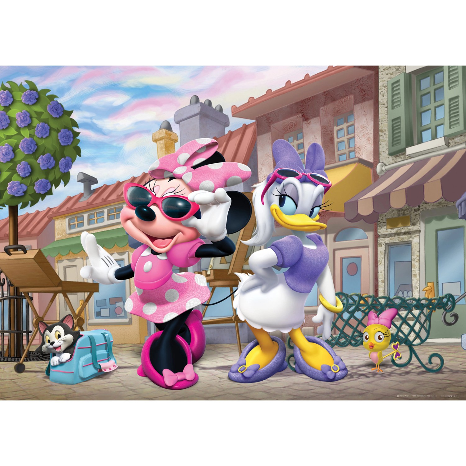 Disney Poster Minnie Maus & Daisy Duck Rosa Lila und Gelb 160 x 110 cm 6006 günstig online kaufen