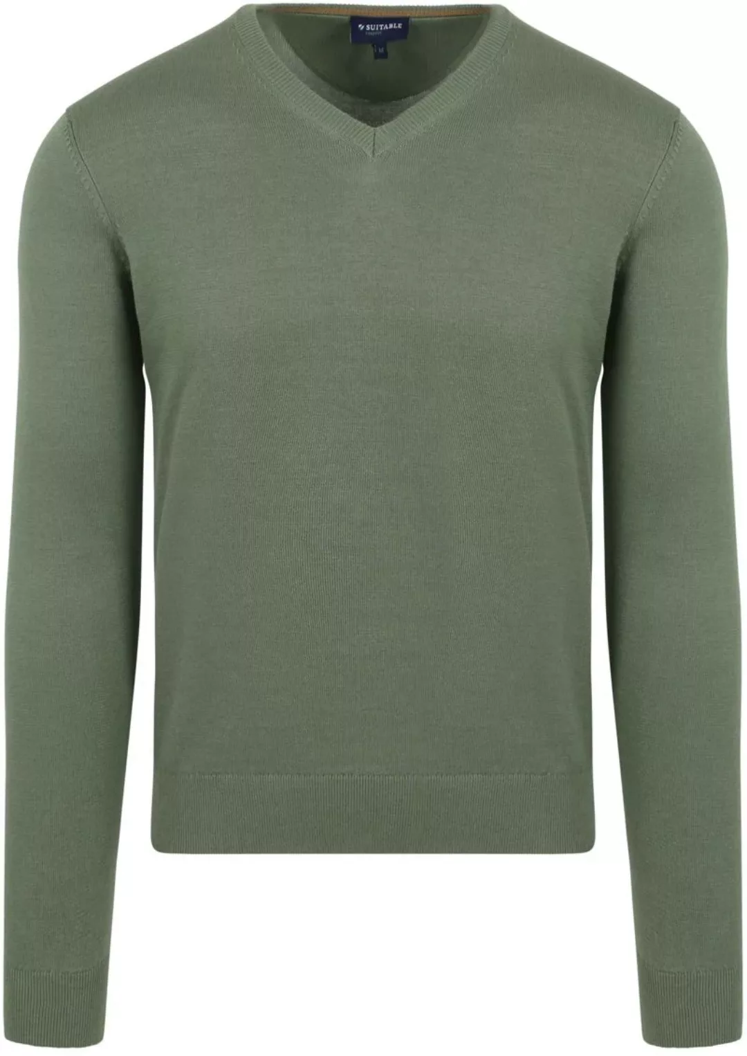 Suitable Respect Bio-Baumwolle Pullover Vinir Mid Grün - Größe XXL günstig online kaufen