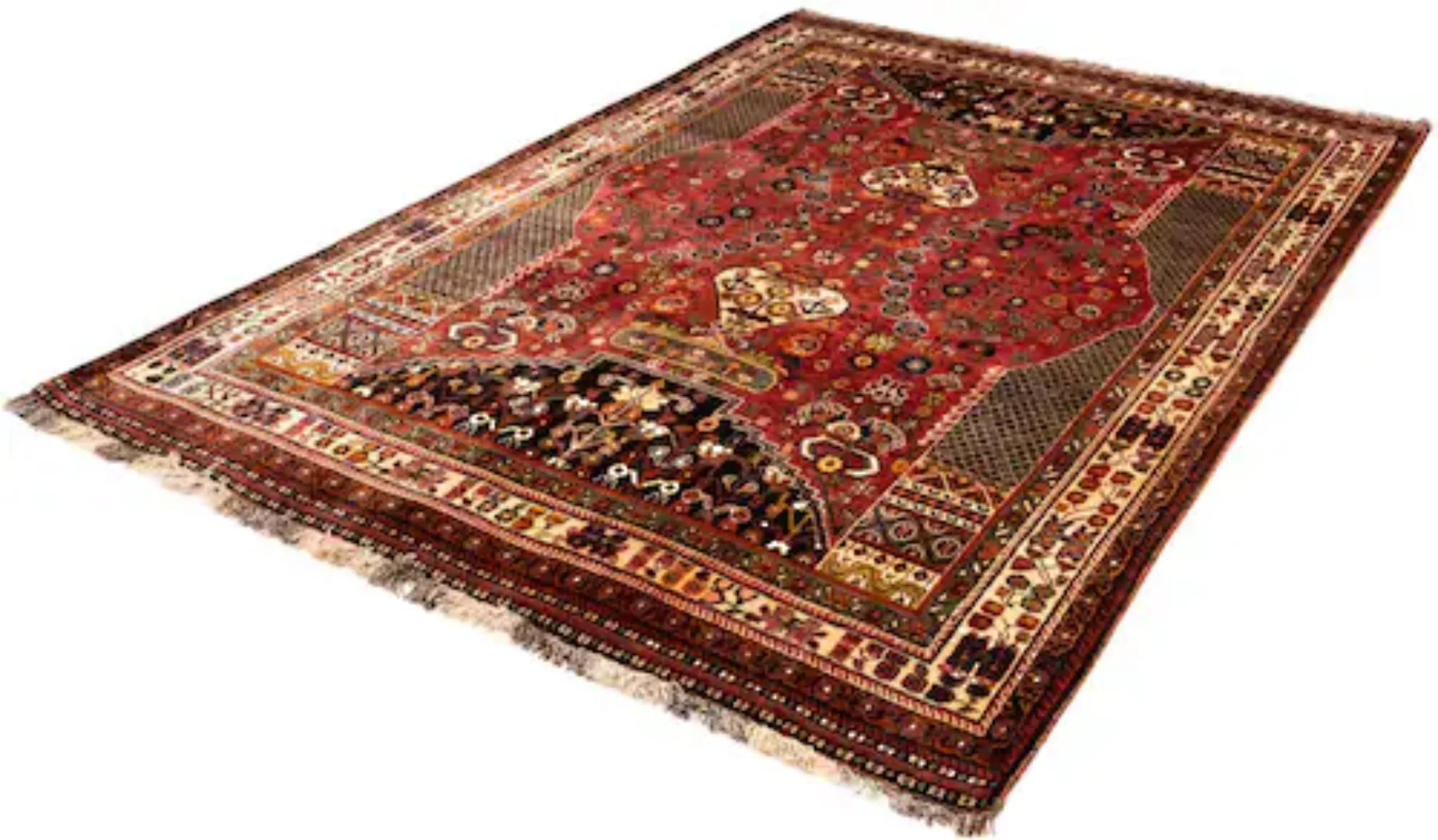 morgenland Wollteppich »Shiraz Medaillon 243 x 174 cm«, rechteckig günstig online kaufen
