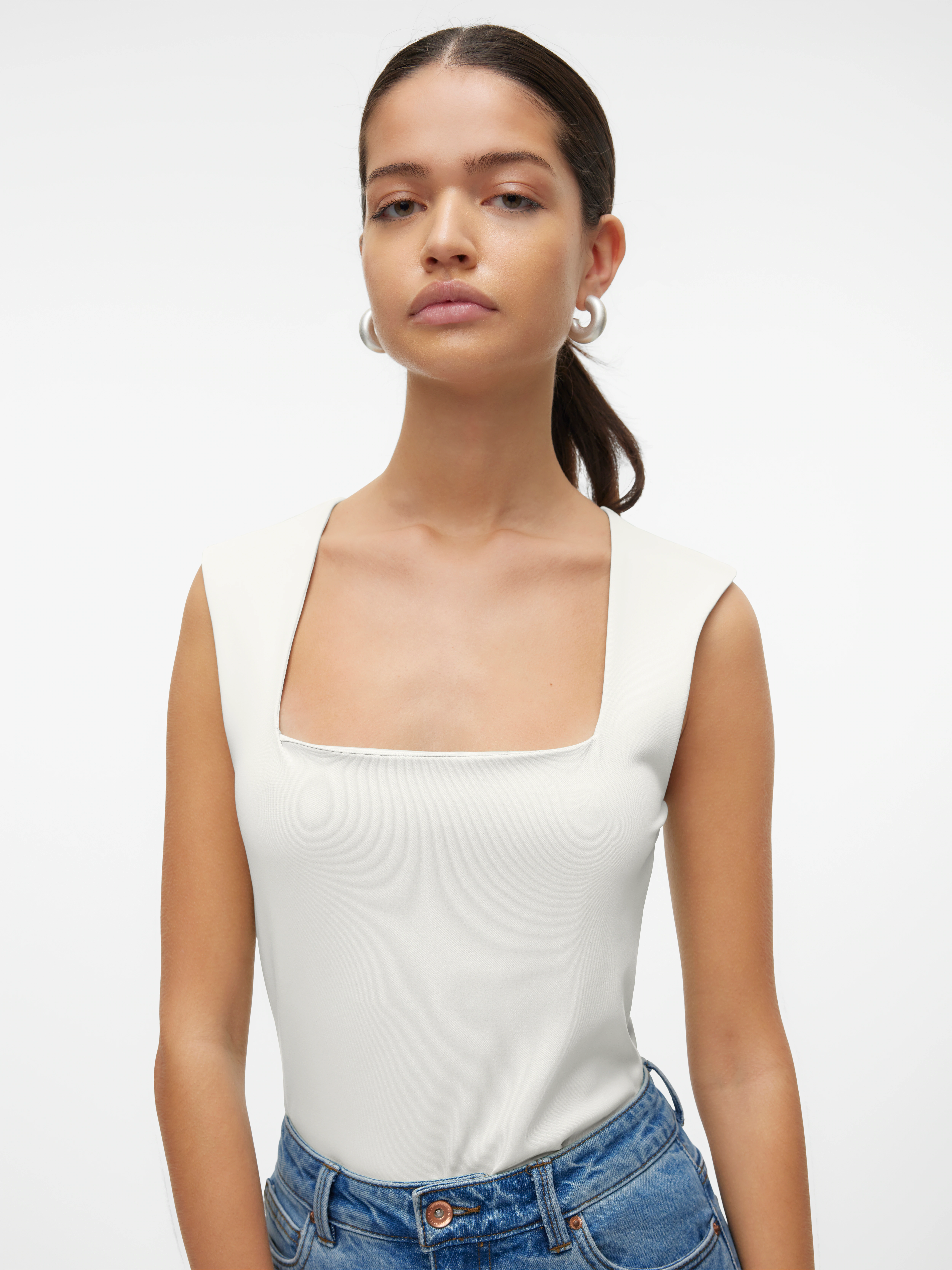 Vero Moda Shirttop VMMILLION SL SQUARE günstig online kaufen