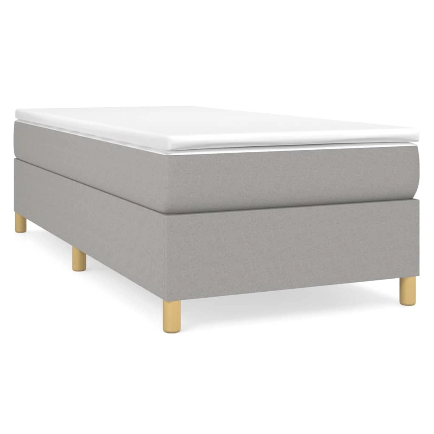 vidaXL Boxspringbett mit Matratze Dunkelgrau 100x200 cm Stoff1398520 günstig online kaufen