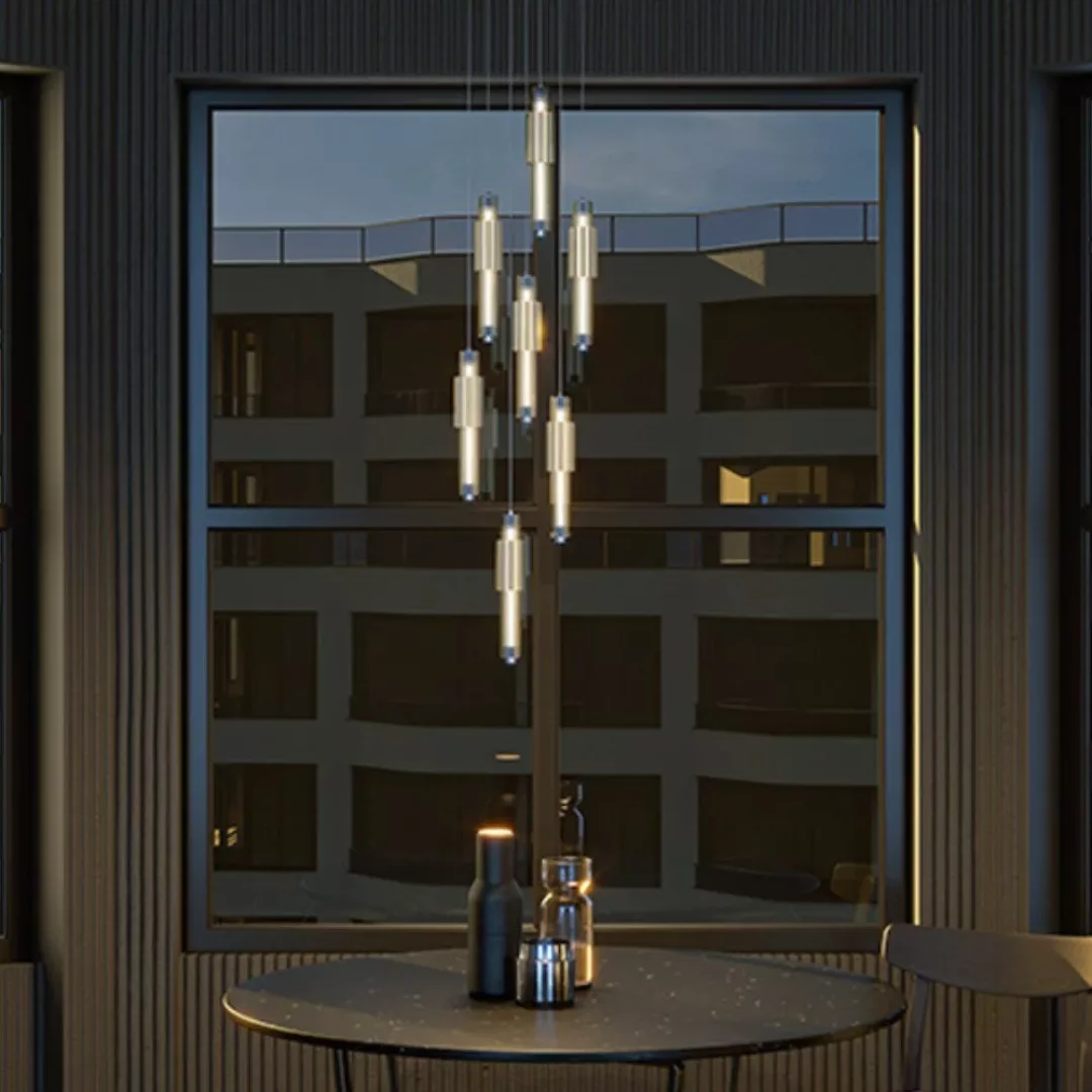 LED Pendelleuchte Verticale in Cognac 8W 800lm günstig online kaufen