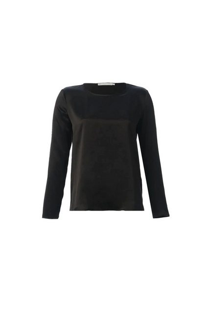 Silk and Cashmere Langarmbluse Seiden Rundhals Langarm Bluse 95% Seide Eleg günstig online kaufen