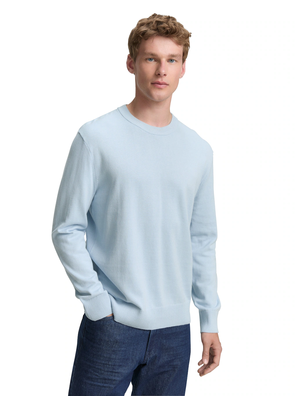 TOM TAILOR Denim Strickpullover, in melierter Optik günstig online kaufen