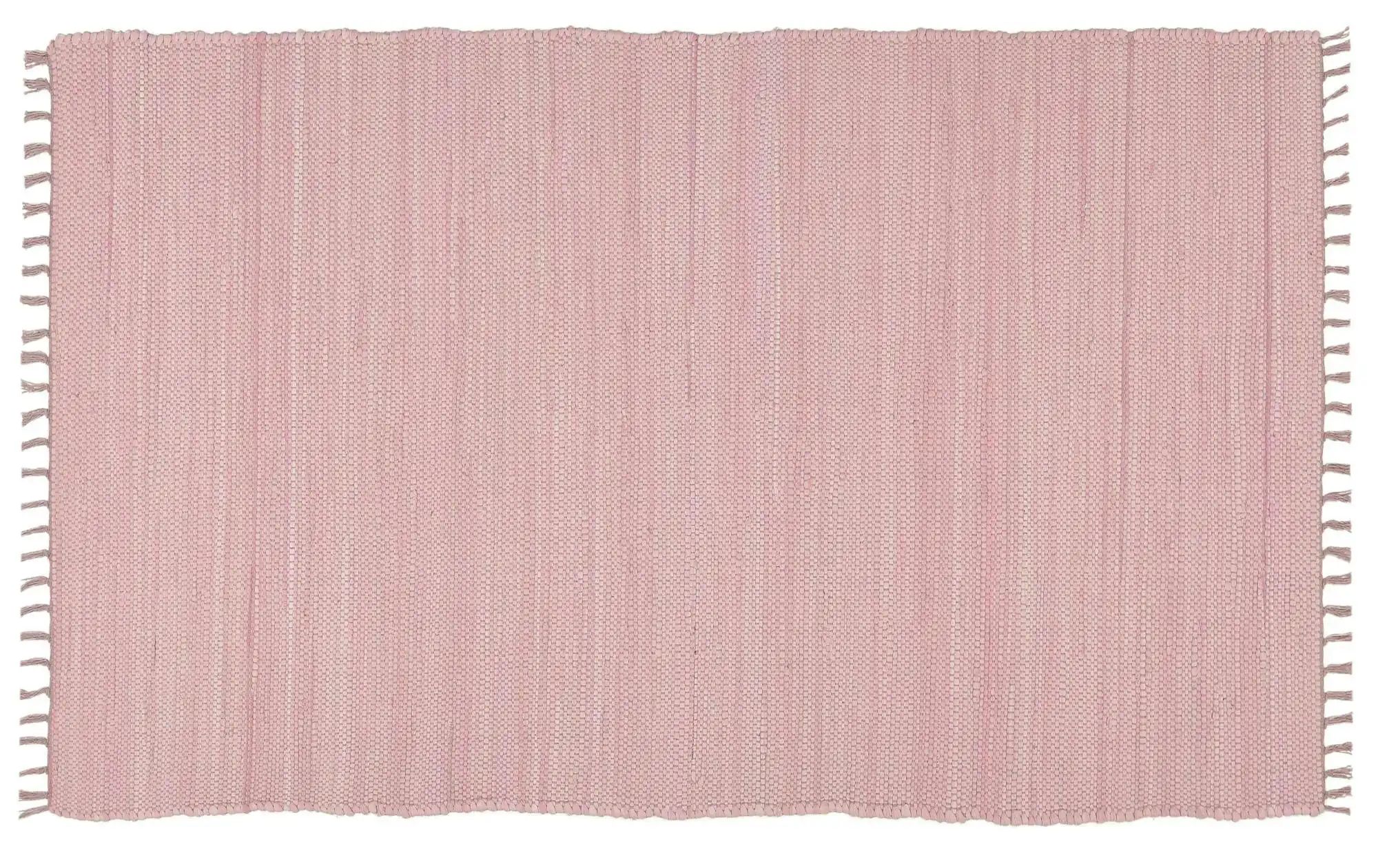 THEKO Teppich  Happy Co ¦ rosa/pink ¦ Baumwolle ¦ Maße (cm): B: 70 H: 0,5 T günstig online kaufen