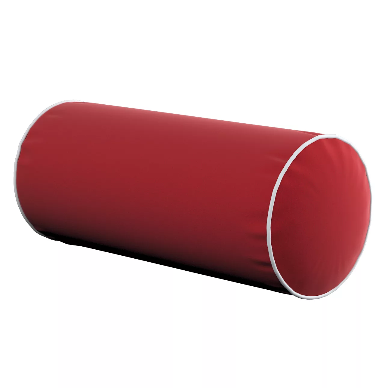 Einfache Nackenrolle mit Einfassband, rot, Ø16 x 40 cm, Velvet (704-15) günstig online kaufen
