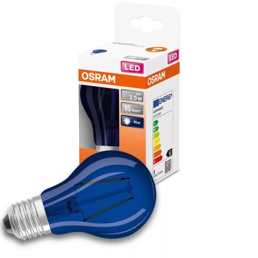 Osram LED-Leuchtmittel E27 Glühlampenform 2,5 W 10 lm 10,5 x 6 cm (H x Ø) günstig online kaufen