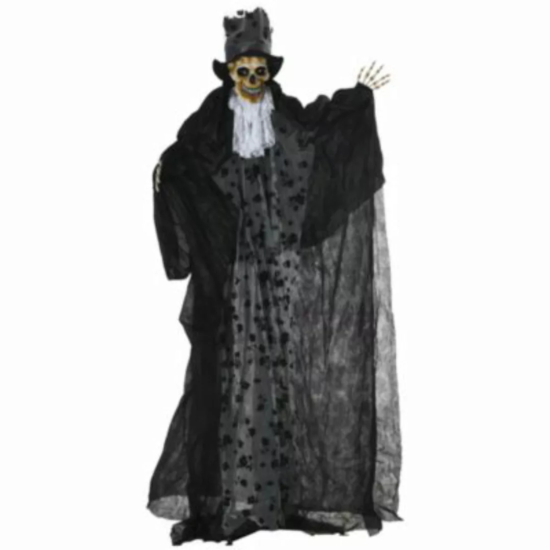Outsunny Halloween-Dekoration mit Spezialeffekten und Soundfunktion schwarz günstig online kaufen