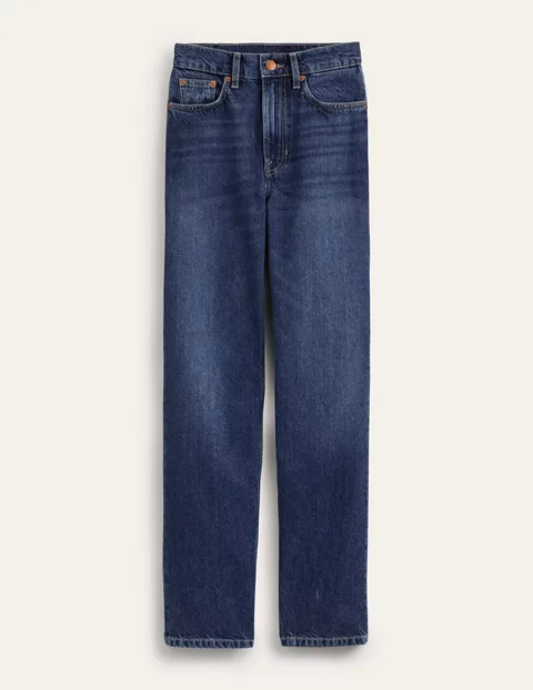 Schmal zulaufende Jeans mit mittelhohem Bund Damen Boden, Dunkel Vintage günstig online kaufen