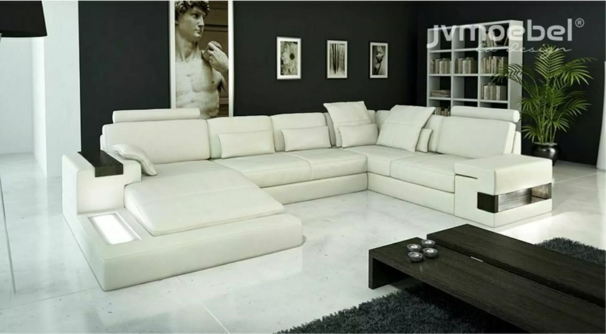 JVmoebel Ecksofa Ecksofa Wohnlandschaft U Form Sofa Eckcouch Couch Design, günstig online kaufen