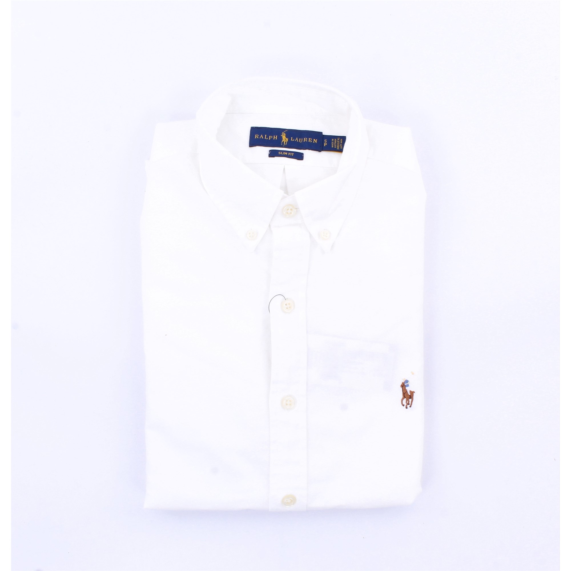 Polo Ralph Lauren – Schmal geschnittenes Oxfordhemd in Blau günstig online kaufen