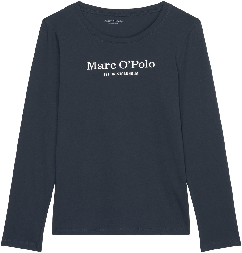 Marc OPolo Langarmshirt "MIX-N-MATCH", mit Brustprint in Kontrastfarbe günstig online kaufen