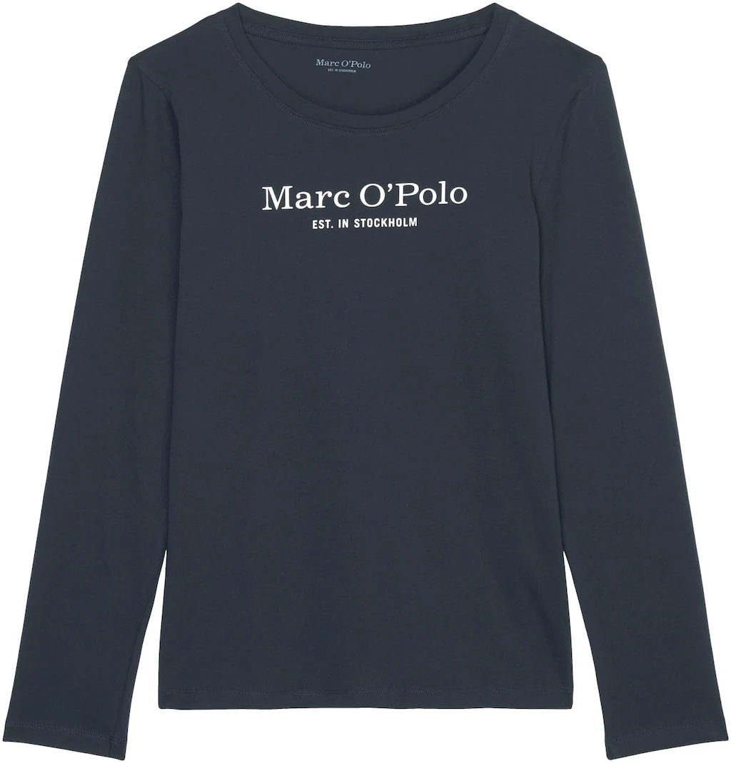 Marc OPolo Langarmshirt "MIX-N-MATCH", mit Brustprint in Kontrastfarbe günstig online kaufen