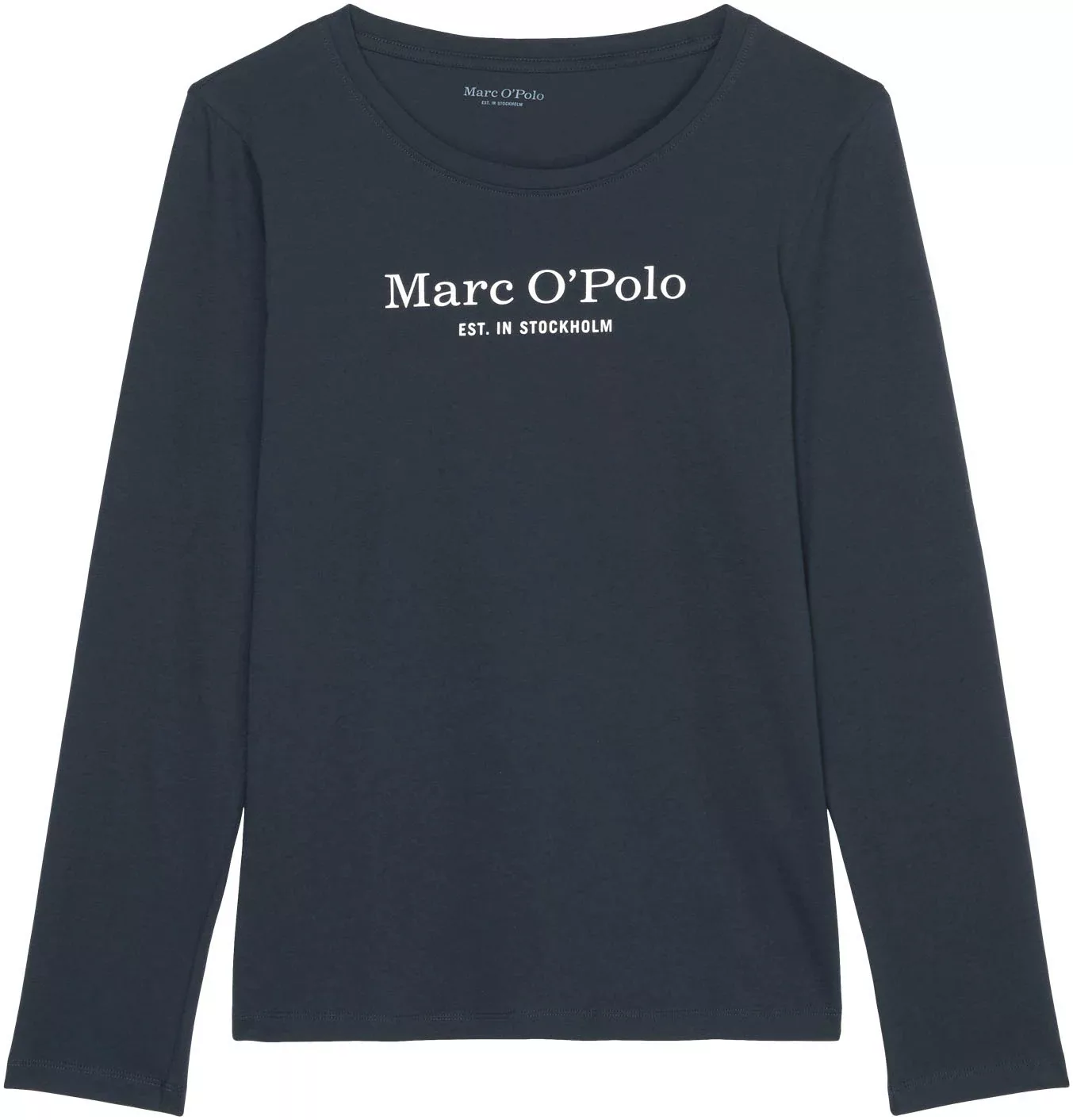 Marc O'Polo Langarmshirt MIX-N-MATCH mit Brustprint in Kontrastfarbe günstig online kaufen