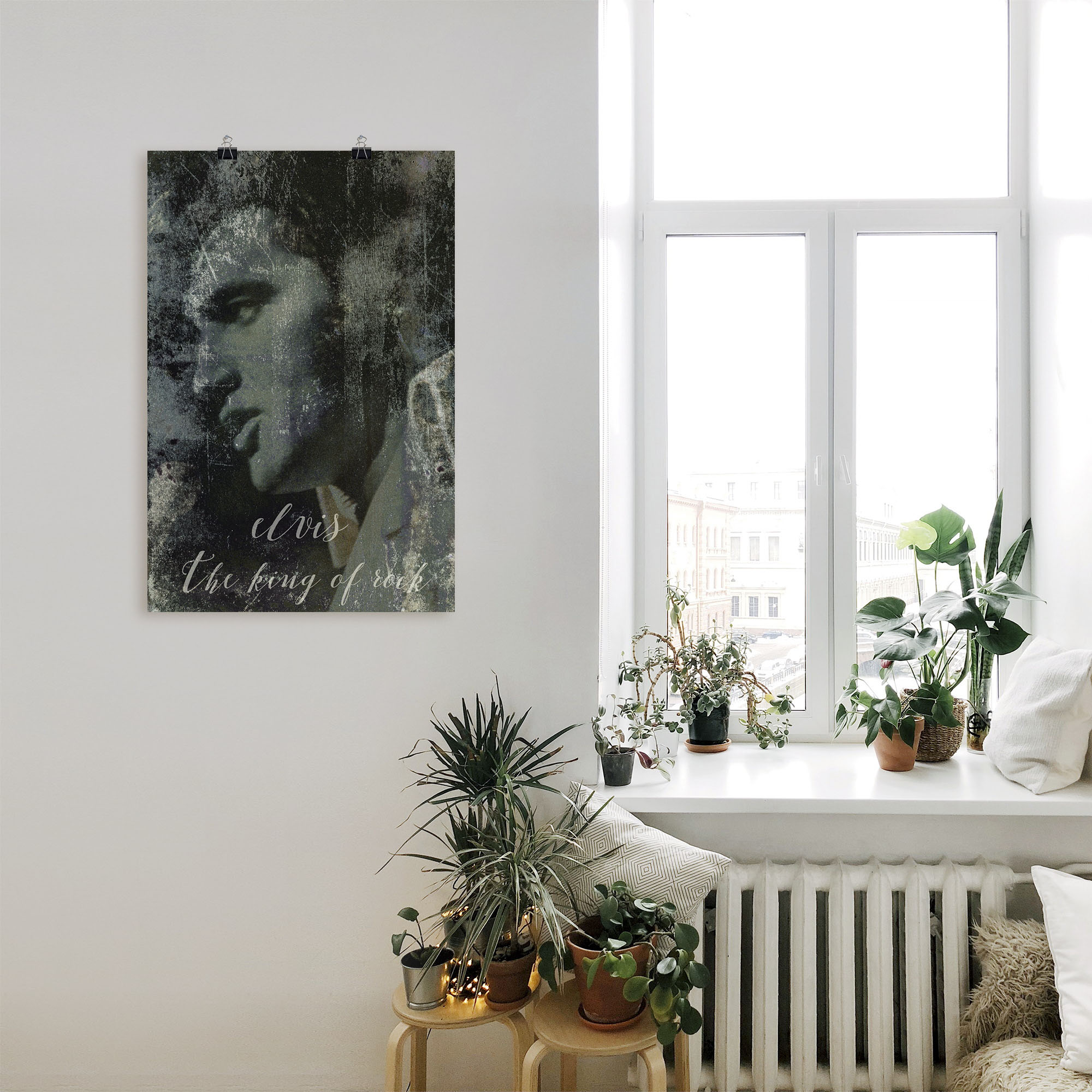 Artland Wandbild »Elvis the King«, Musiker, (1 St.), als Alubild, Outdoorbi günstig online kaufen