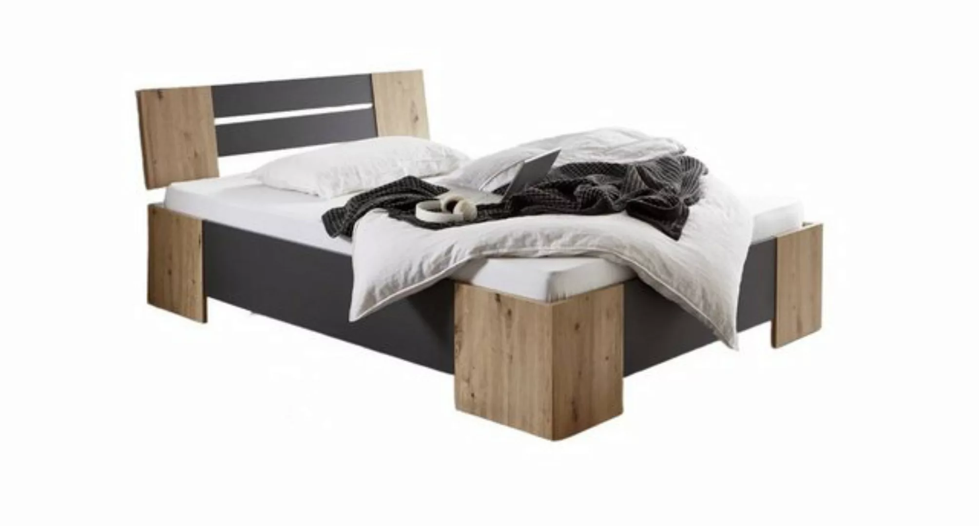 BMG Möbel Futonbett Graz (Bett 140x200 Doppelbett Jugendbett in 5 Farben, M günstig online kaufen