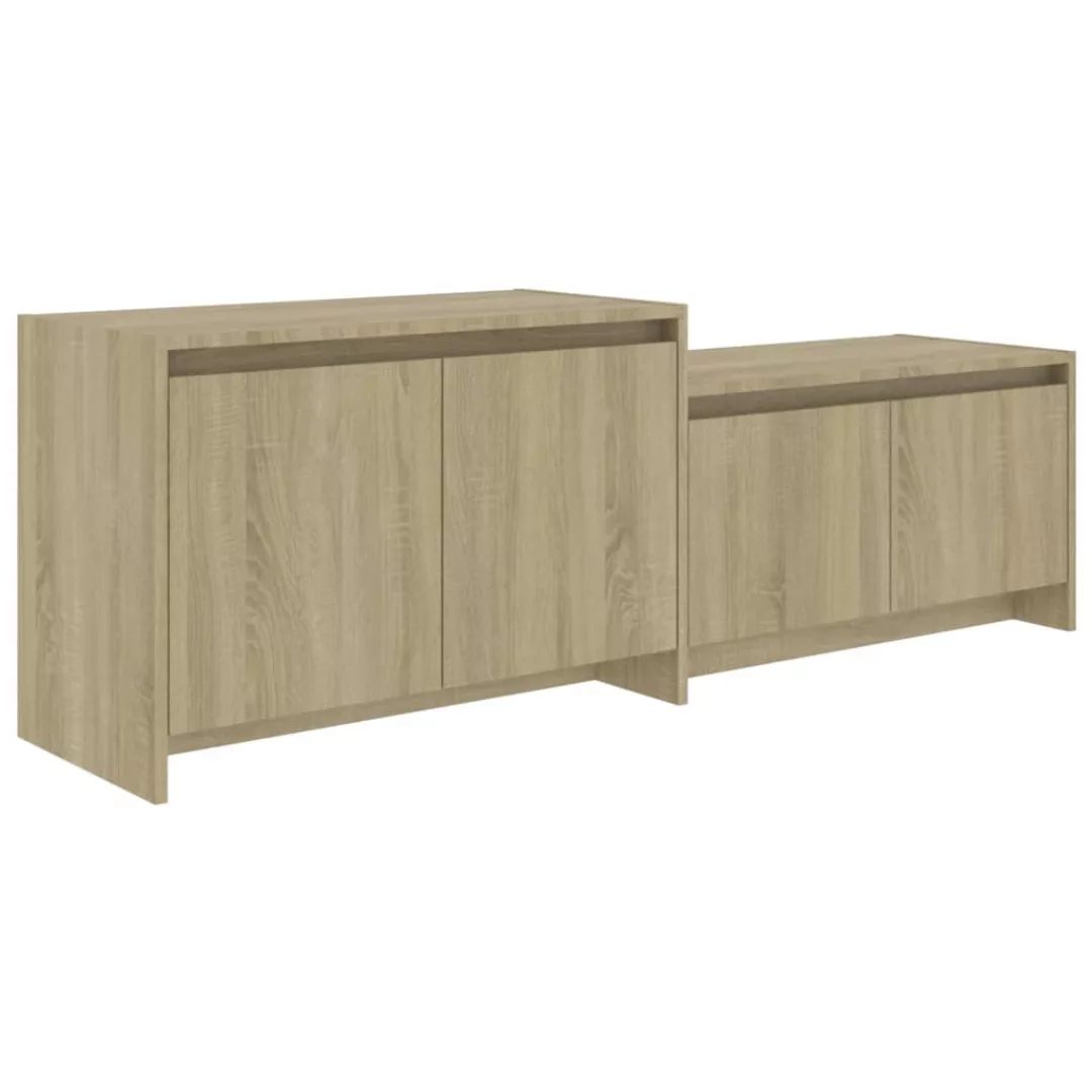 Tv-schrank Sonoma-eiche 146,5x35x50 Cm Spanplatte günstig online kaufen