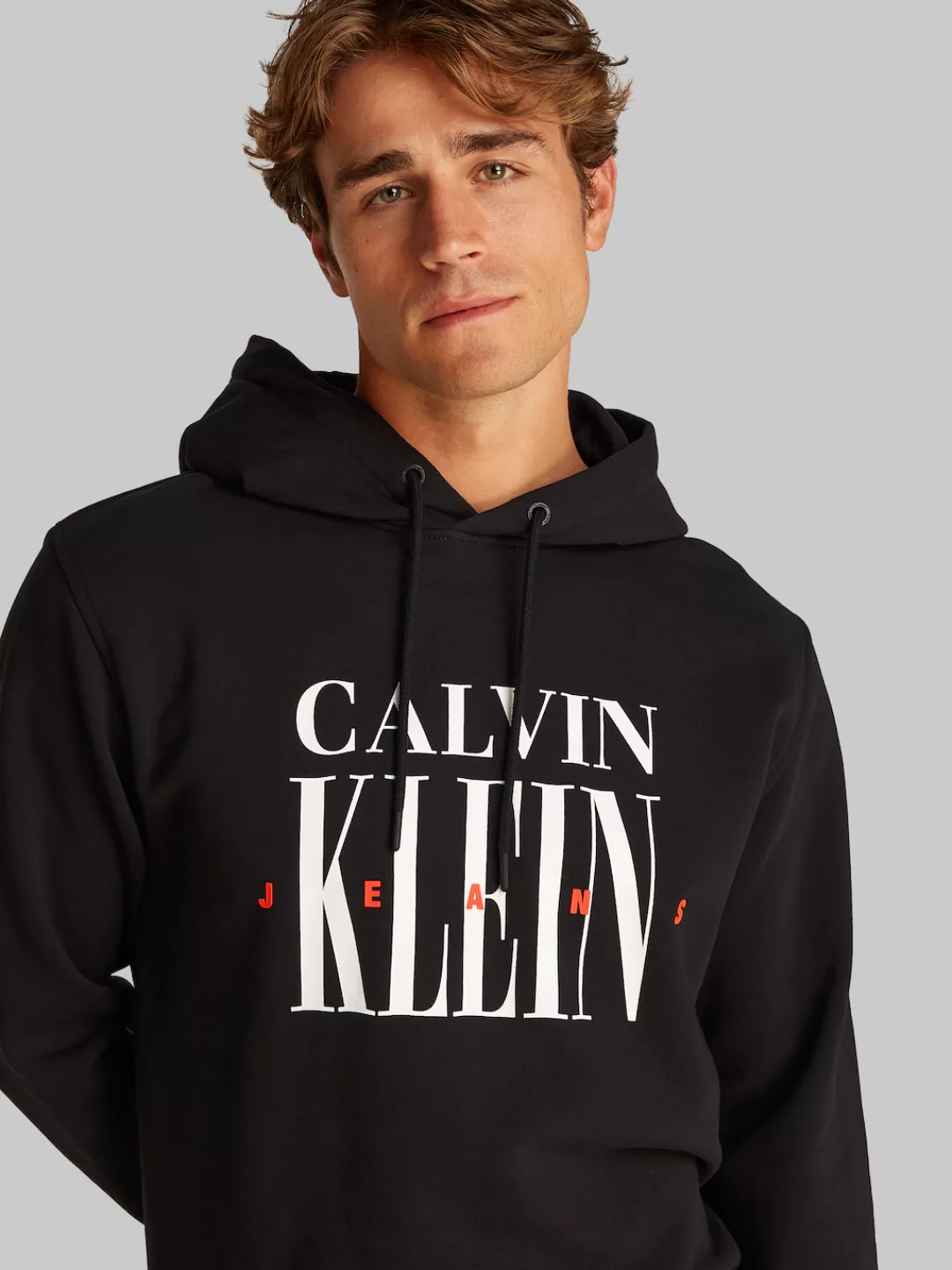 Calvin Klein Jeans Hoodie "SERIF FONT GRAPHIC HOODIE", mit großem Logodruck günstig online kaufen