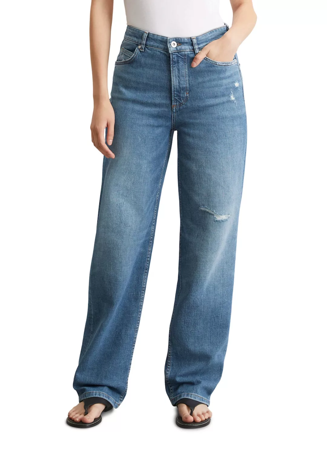 Marc OPolo Straight-Jeans "aus Organic-Cotton-Hanf-Mix" günstig online kaufen