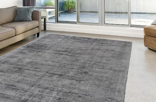 calo-deluxe Teppich »Viteox 200«, rechteckig, 13 mm Höhe, Viskose, Kurzflor günstig online kaufen