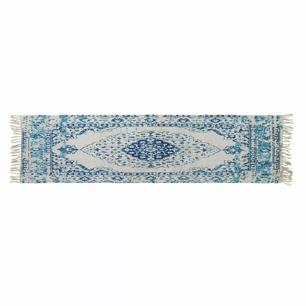 Teppich Dkd Home Decor Blau Baumwolle Chenille (60 X 240 X 1 Cm) günstig online kaufen