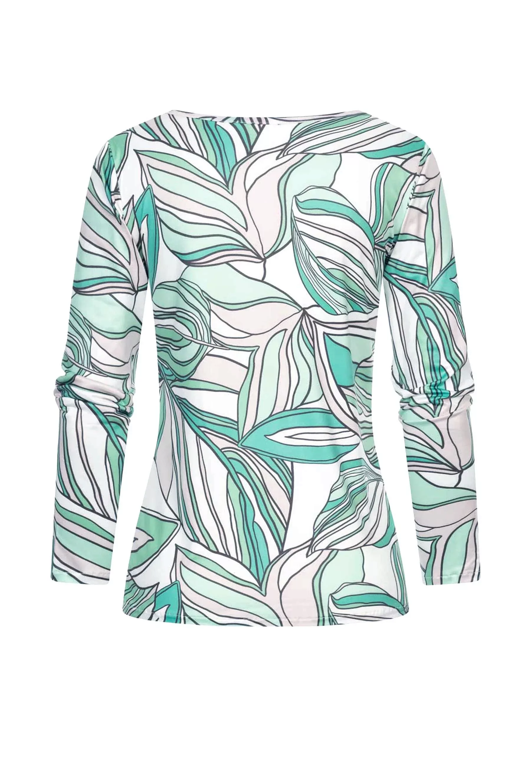 CLOUD 5IVE Longsleeve "CLOUD 5IVE Langarm Top mit Blätter Print", (1 tlg.) günstig online kaufen