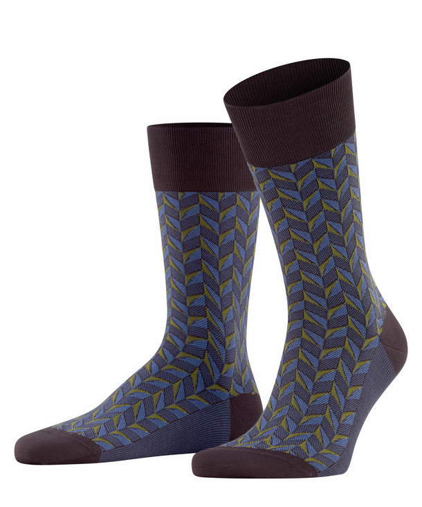 FALKE Capital Rhythm Herren Socken, 41-42, Lila, Jacquard, Baumwolle, 12460 günstig online kaufen