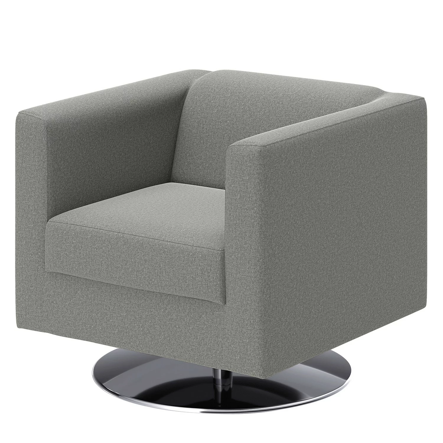 home24 loftscape Sessel Wilno XV Grau Flachgewebe 74x71x75 cm (BxHxT) günstig online kaufen