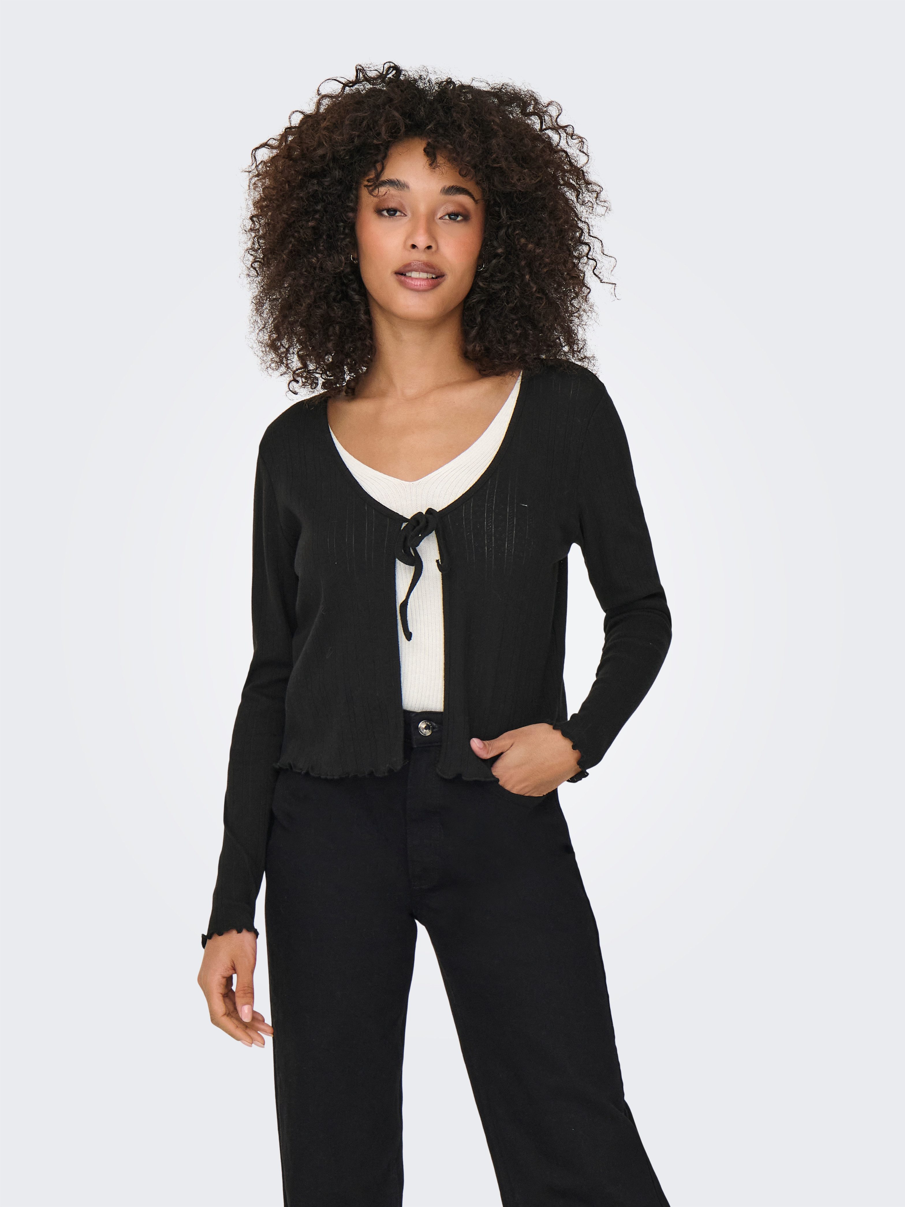 ONLY Strickjacke ONLCARLOTTA L/S STRING CARDIGAN günstig online kaufen